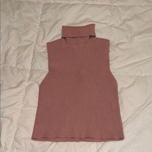 Forever 21 Sleeveless Cowl Neck Sweater - Mauve
